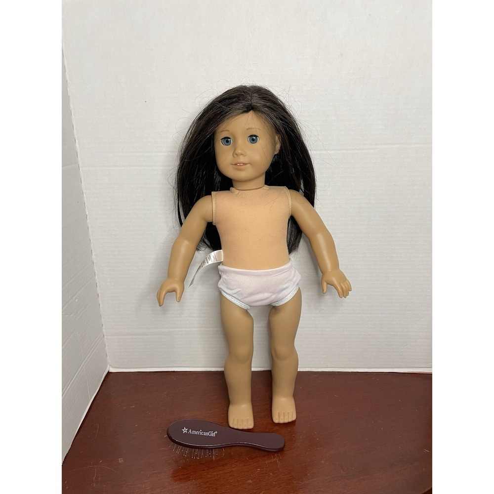 AMERICAN GIRL Truly Me Doll Long Black Brown Hair Blue Eyes Lt-Medium Skin